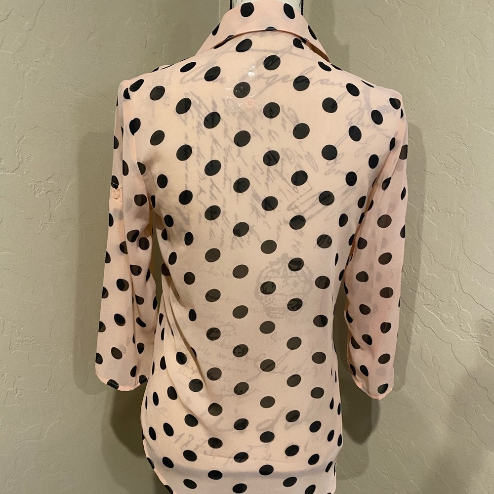 Women’s polka dot shirt size Small - Picture 5 of 7